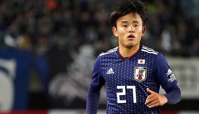 Takefusa Kubo, en un partido con Japón.