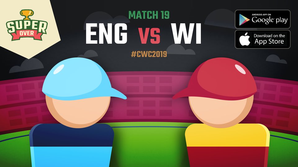 vickylearns's tweet photo. Play the ENG vs WI fun match in Super Over! A game by @jambavgames

It’s a Simple, Unique and Fun Cricket game which challenges your skills and reflexes. 🏏
#CWC2019 #CricketWorldCup19 #WorldCup2019 #ENGvWI #ENGvsWI 

iOS:
https://t.co/ZWQj1Piw7E

Android:
https://t.co/B2HbWjkkdd https://t.co/CqTe9d9681
