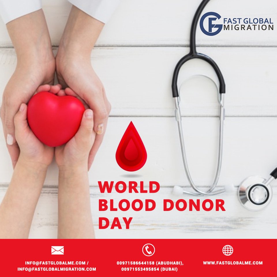 fastglobalme's tweet photo. “To the young and healthy it’s no loss. To sick it’s hope of life. Donate Blood to give back life.” Happy World Blood Donor Day!
Visit: https://t.co/5q8syd4HCd
#WorldBloodDonorDay #bethereforsomeoneelse #yourbloodsaveslives #WorldBloodDonorDay2019 #GiveBlood #ShareLife https://t.co/Cx148Esel2
