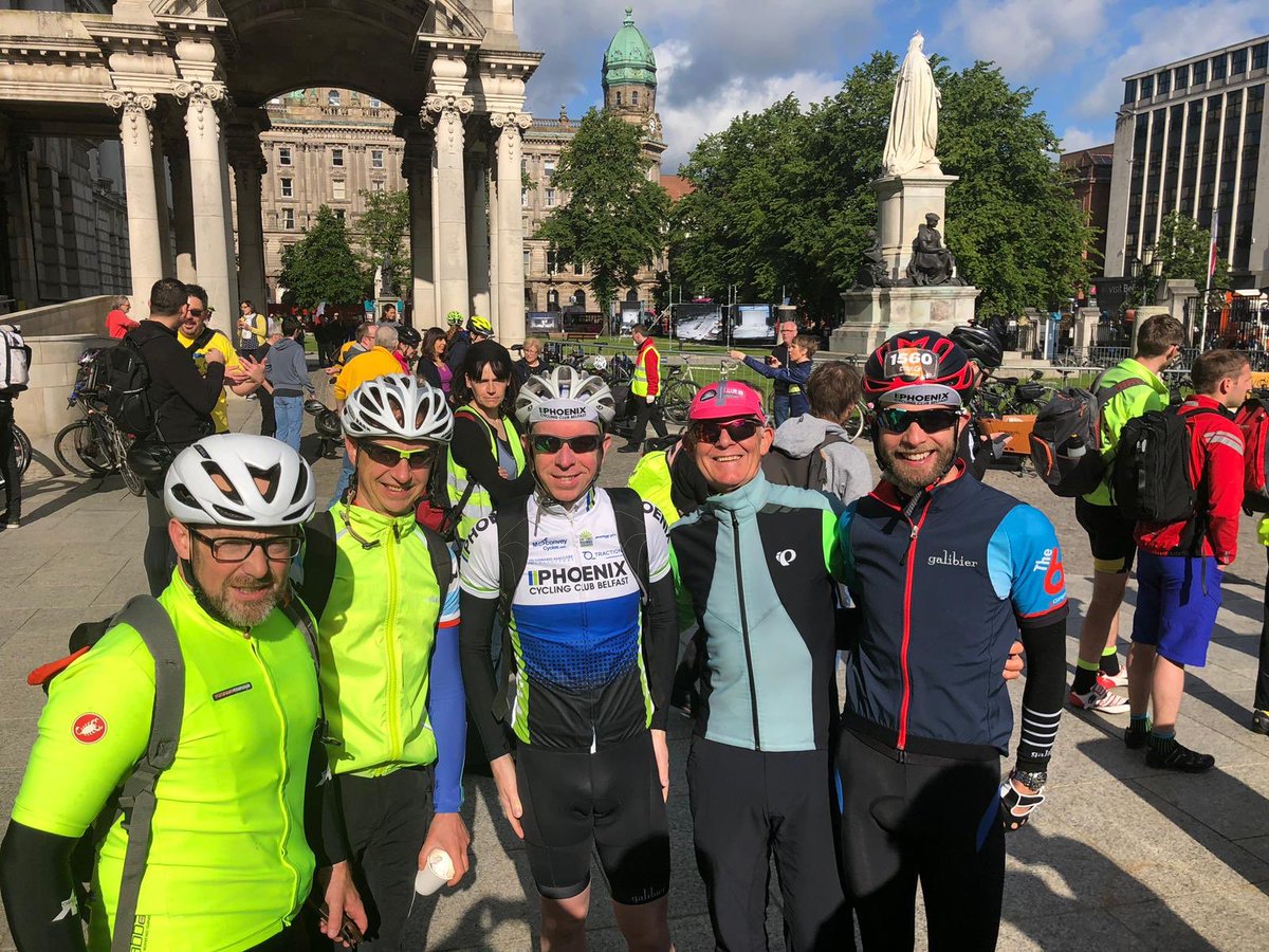 David_Wright_NI's tweet image. @phoenix_cycling and @BanbridgeCC were well represented at #ROB7 this morning. Nothing at all to do with the bacon baps and coffee 🤥