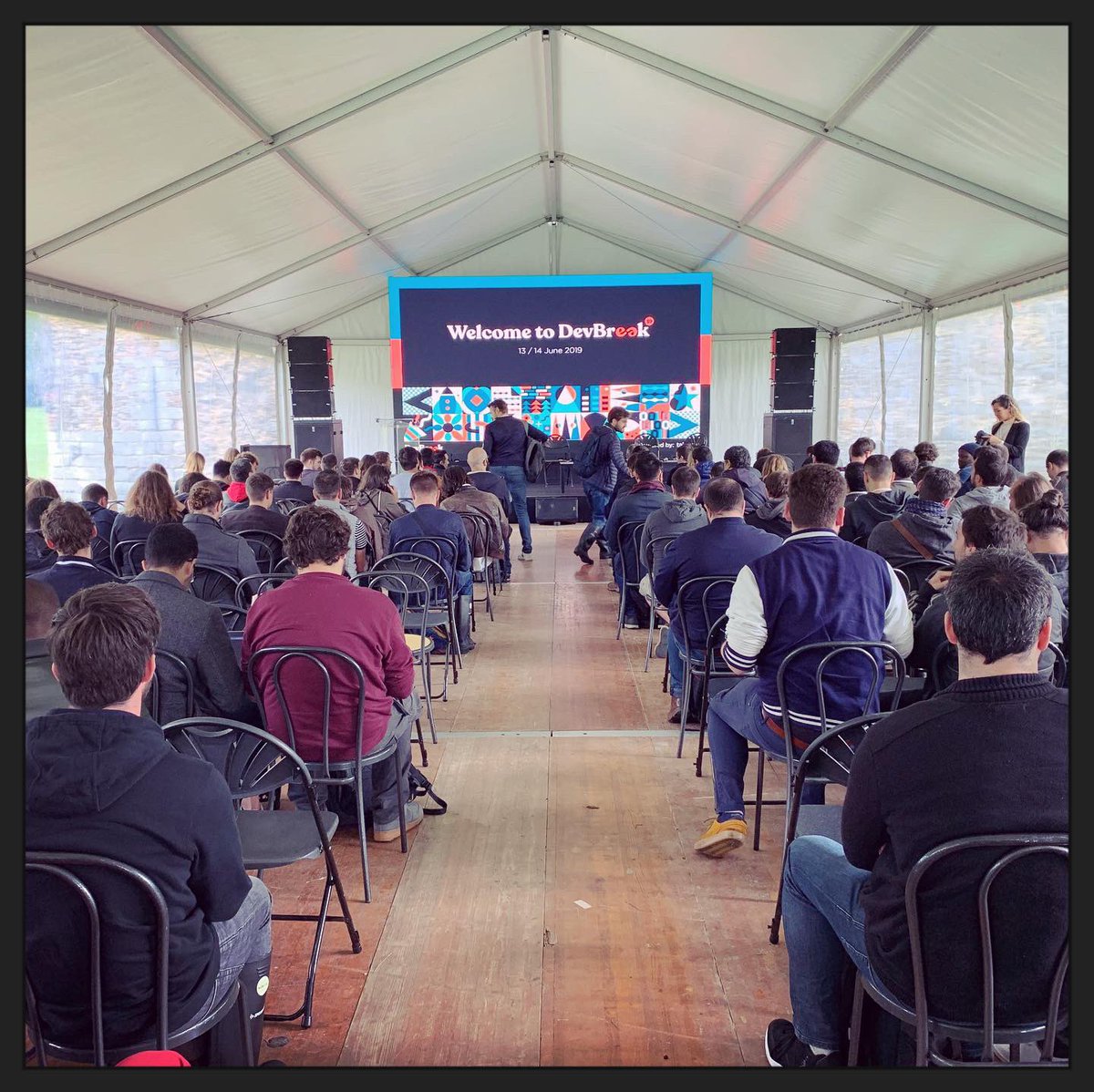 benorama's tweet image. 1st edition of #devbreak19 , European tech/dev festival: great location and a lot of good ideas (free rubber boots for everyone !)