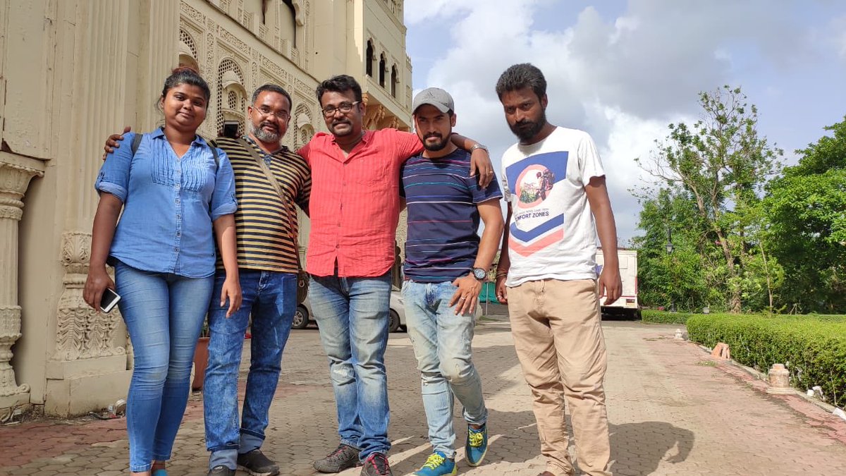 a_pratyush's tweet photo. Me and my core team. L to R- @SuchiDasmitra (my chief AD - my biggest critic and support), @script_prameet (my writing partner who makes me a writer), me, #Ramya (my DoP who makes every frame look like a dream) and #Monojit (my associate who bears all my workload) https://t.co/1HIXjVlnHu