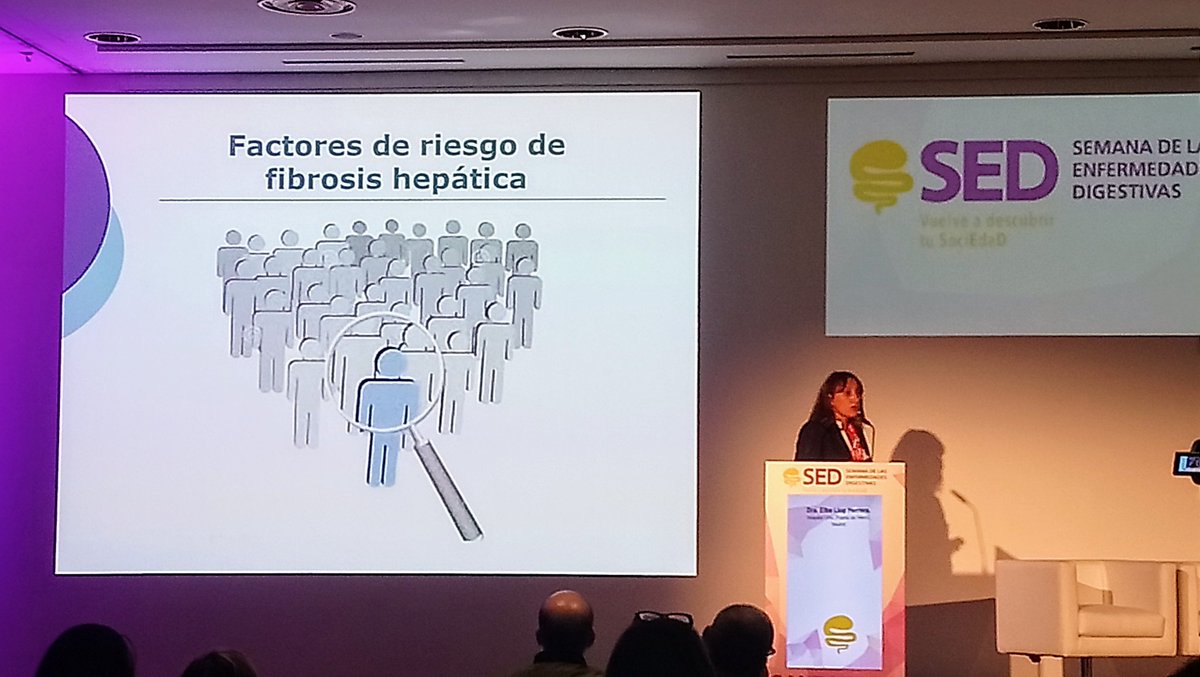 DrHowardVasquez's tweet photo. La Dra Elba Llop Herrera @ElbaLlop del hospital @PuertaDHierroMa "la elastografía de transición hepática es una técnica muy útil para el DX de #fibrosishepatica en la población general" #SEDigestivas19 https://t.co/mBmz0uOxF4