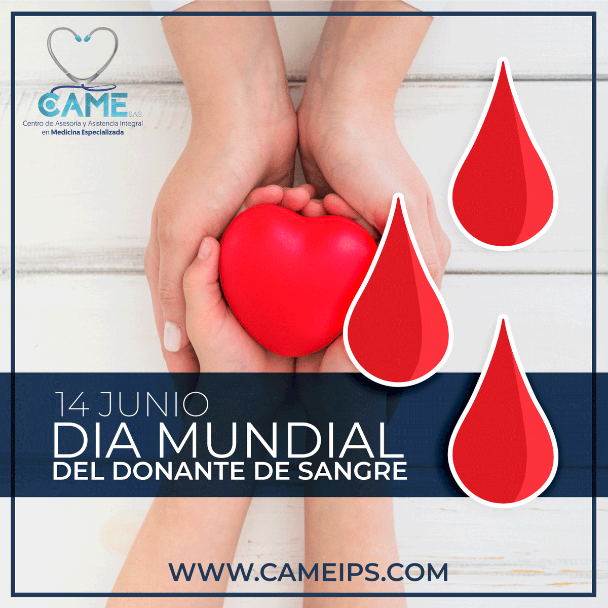 CameIps's tweet photo. ¡Día mundial del donante de sangre! Este día se celebra con el fin de las gracias a cada uno de los voluntarios no remunerados por un regalo que permite salvar vidas #ipscame #diamundialdonantesangre #salud https://t.co/CKuzXb12l0