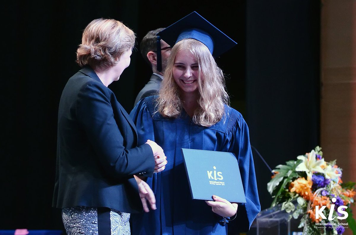 KISbangkok's tweet photo. Congratulations to the KIS Graduating Class of 2019! We are so proud of all of you. A special shout out to Saloni, this year's Valedictorian, and Idea, winner of the Sally Holloway Learner Profile Award! #kis #kisspirit #kisDP https://t.co/Km4wddybCO