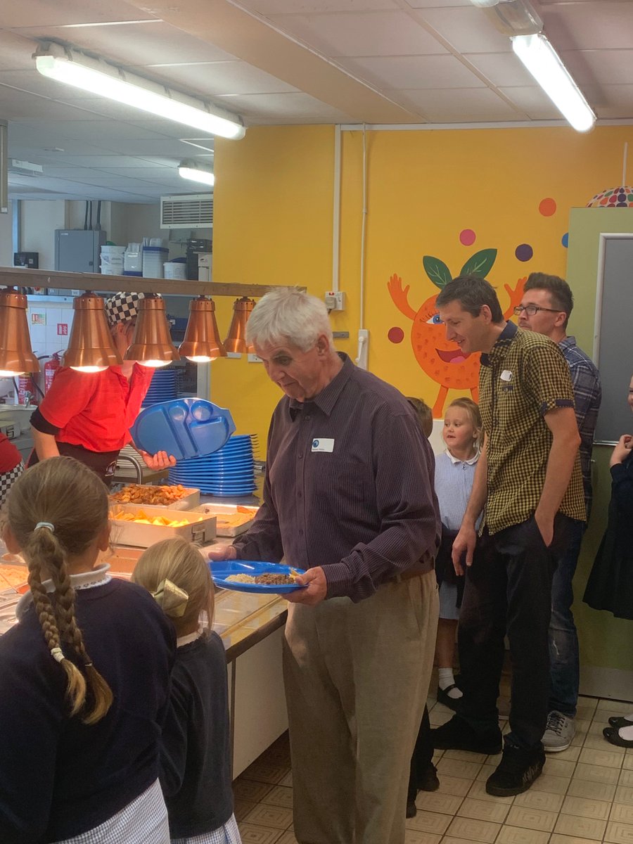 Smiley faces and full tummies at today's Fathers Day school lunch! #FathersDay
