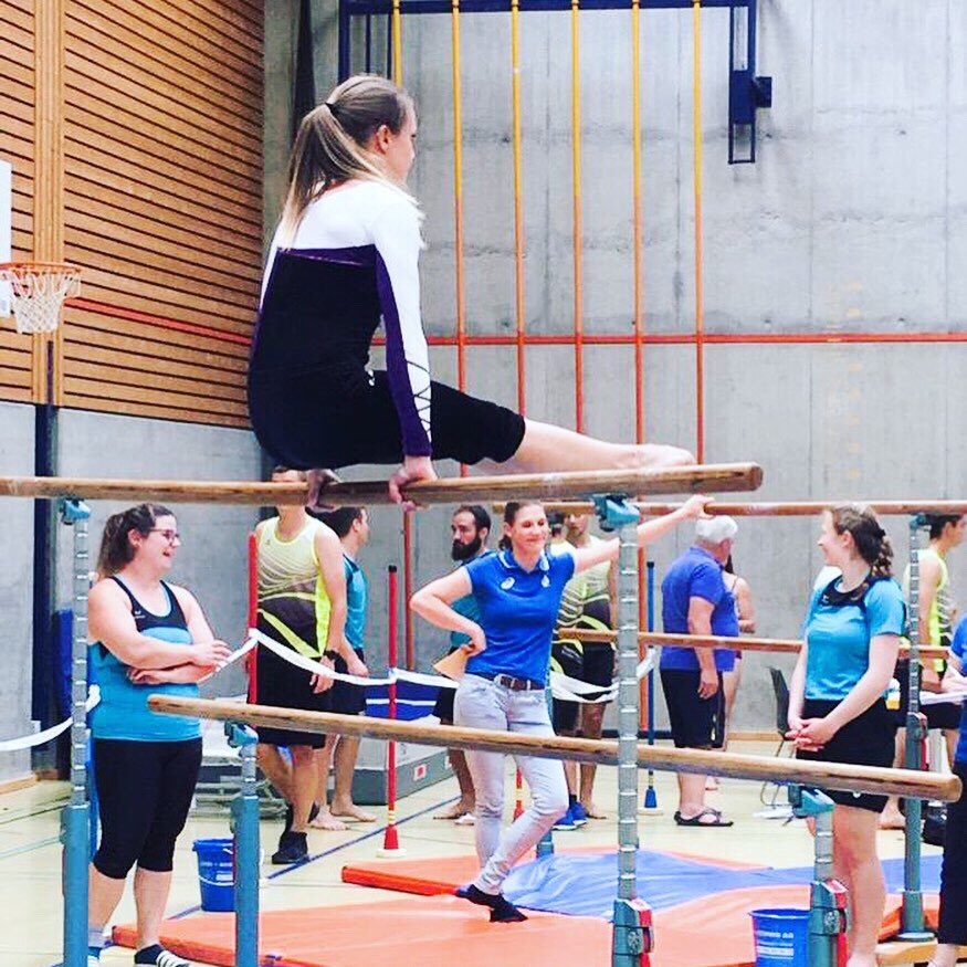 GRTurnverband's tweet photo. TnV Maienfeld turnt... #etf #aarau2019 #turnfest #turnwettkampf #läuft #turnerinnen #turnsport #turnverein https://t.co/FNClDJK8Ad