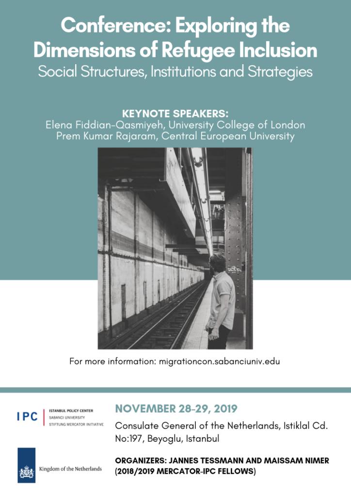 ipc_ipm's tweet photo. Call for Papers: “Exploring the Dimensions of #Refugee #Inclusion: Social Structures, Institutions and Strategies” which will take place on November 28-29, 2019 in Istanbul. For more information please visit: https://t.co/JGY25hJmB6

Deadline for submission: August 15, 2019 https://t.co/aMlMDct6zz