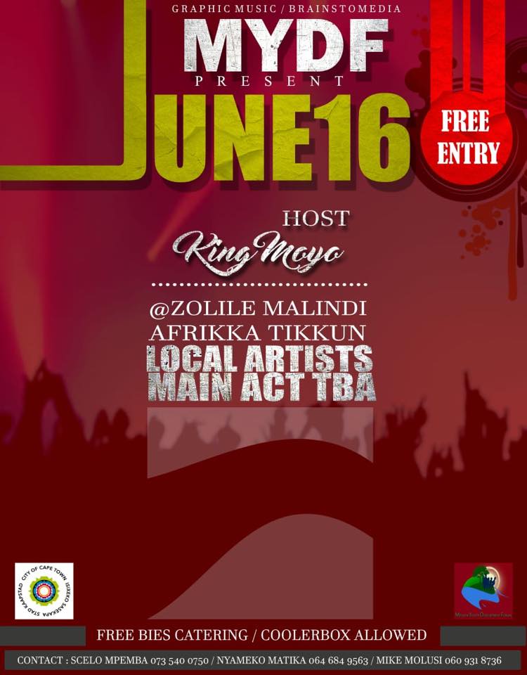 icebrk's tweet photo. This year’s, South Africa's Youth Month coincides with the commemoration of 25 years of Freedom and Democracy.

Event. #YouthDay #MYDF #FreeYouth #June16 #YouthMonth #SouthAfrica
Date : 16 June 2019 10pm
venue: Zolile Malindi Center (Afrika Tikkun) https://t.co/SDdQyotG9y
