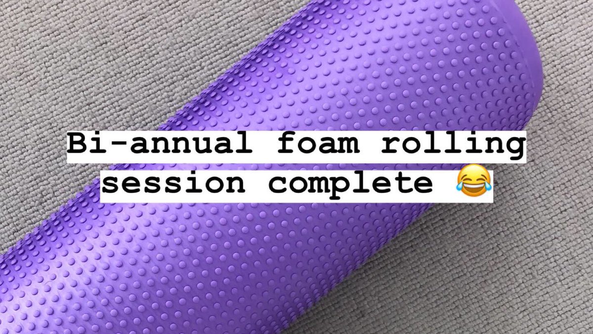 twicethehealth's tweet photo. Who else can relate? #ihatefoamroling #whyisitsoboring https://t.co/uCE6zjLEbx