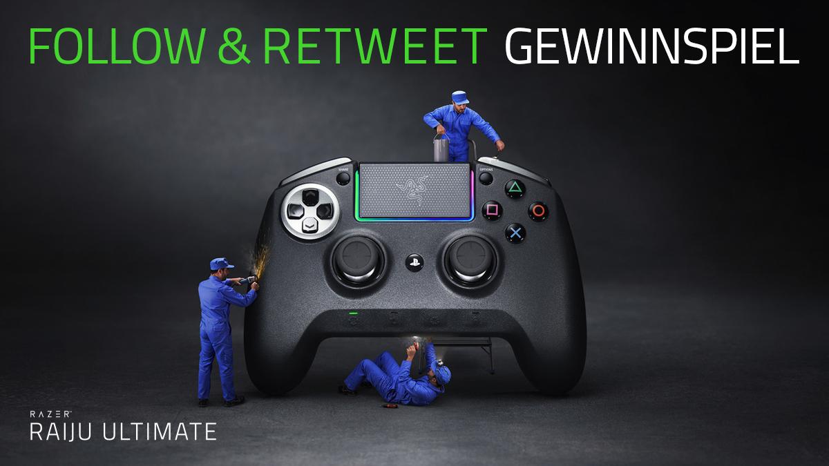 RazerGermany's tweet photo. 🔁 FOLLOW &amp; RETWEET #GEWINNSPIEL        

Wir verlosen einen Razer Raiju Ultimate für PS4 / PC.
🌈 Razer Chroma
🎮 4 Multifunktionstasten
➕ Austauschbare Sticks &amp; Steuerkreuz

Mitmachen, gewinnen, zocken! 
Viel Glück 🍀     

🕔 Das #Giveaway endet am 19.06 um 23:59 Uhr. https://t.co/Sj7ZkgMCjG