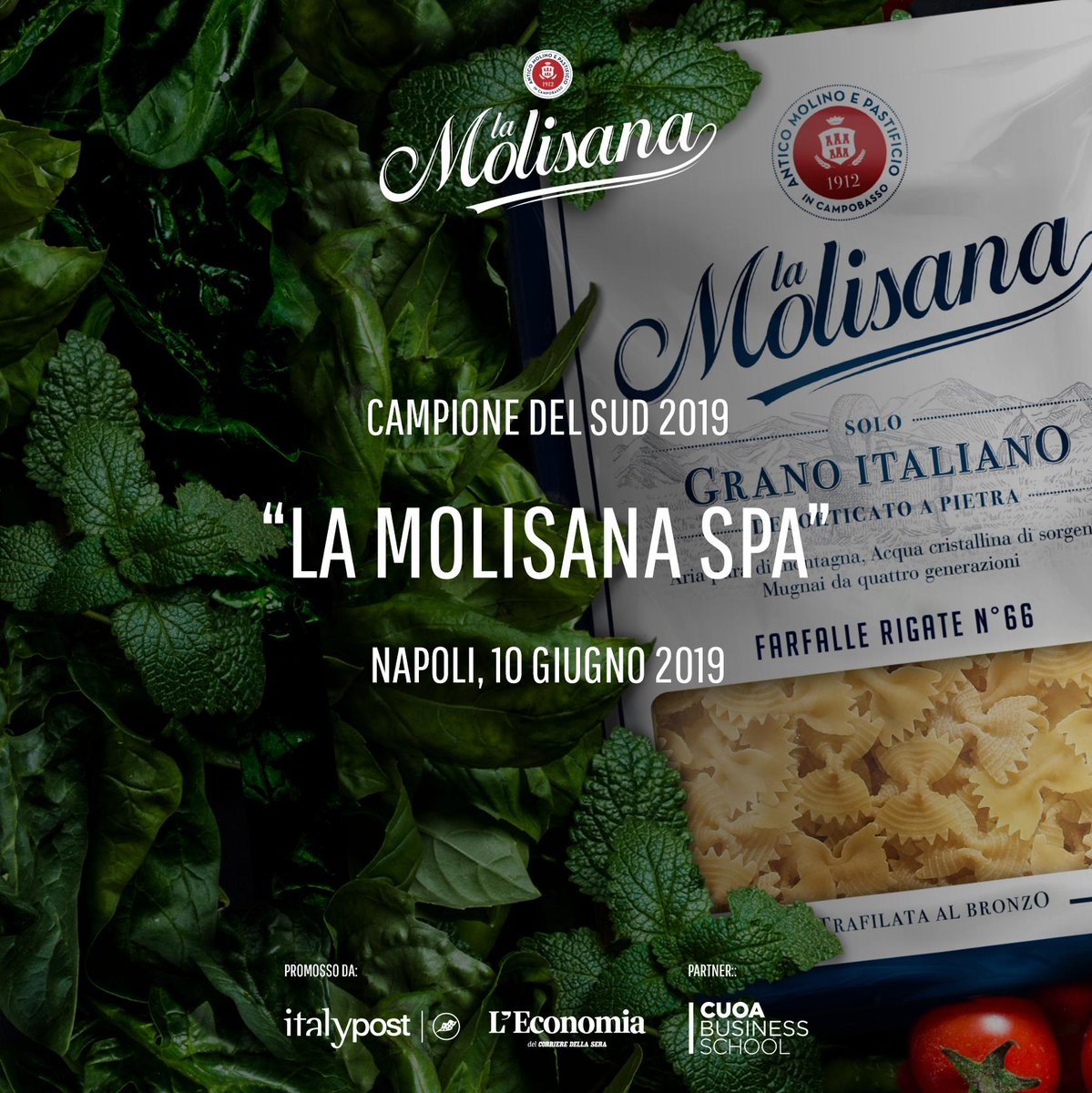 #PastaLaMolisana è uno dei Campioni del Sud 2019, secondo L’Economia e ItalyPost.  Premiati sulla base di indicatori relativi a redditività e solidità finanziaria. 84 aziende guidano la crescita dell’Italia del centro-sud e noi siamo fieri di farne parte. linkedin.com/pulse/la-molis…