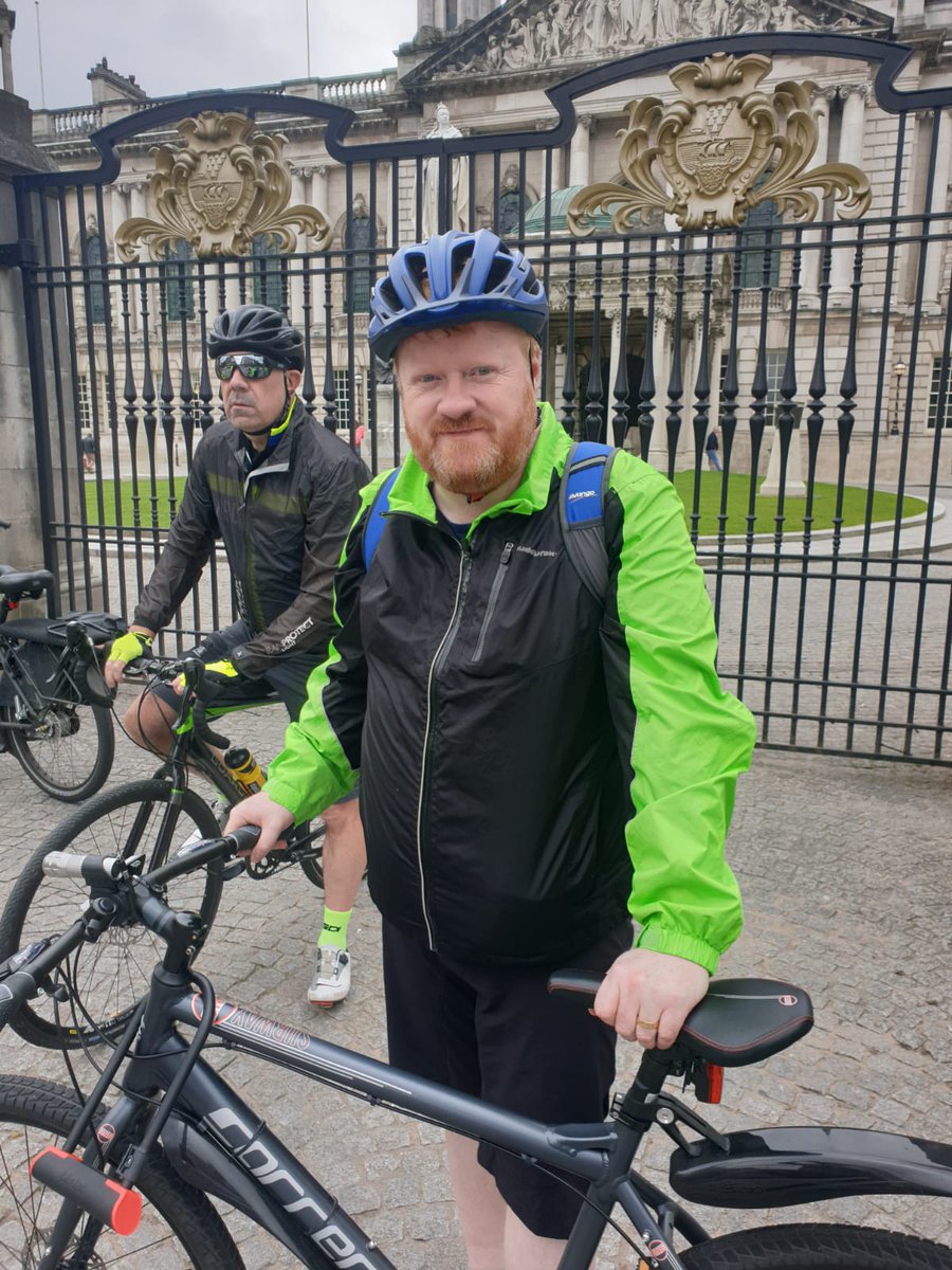 Briansmyth99's tweet image. All ready for the lunchtime cycle from City Hall as part of #ROB7.