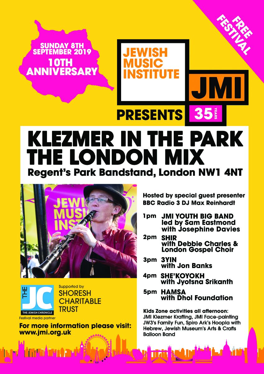 JMI Summer Schools -  August 18-23 - London / Yiddish, Yiddish Song and Klezmer - mailchi.mp/jmi/june-book-…
