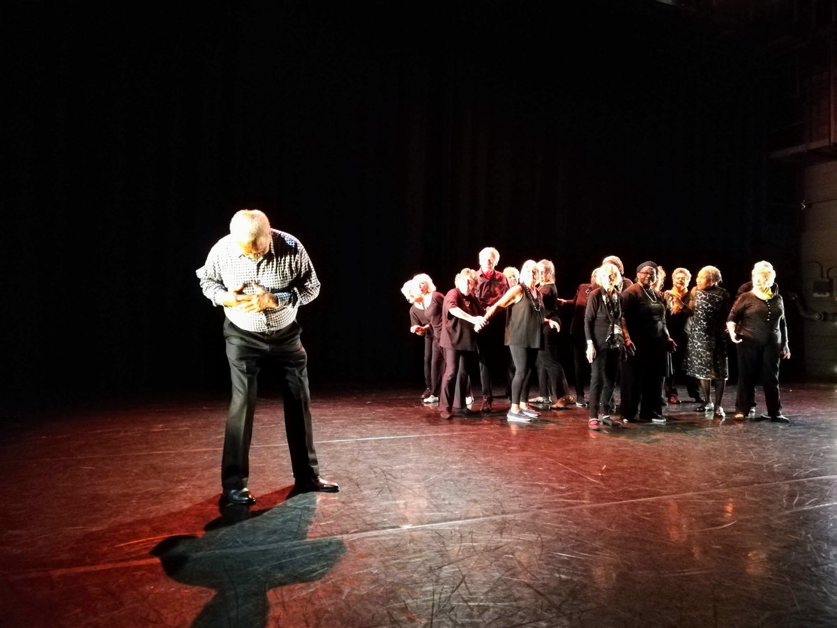 EastLondonDance's tweet photo. Such a fantastic morning with Leap of Faith at our #ElixirExtracts rehearsal @Sadlers_Wells It's a pleasure to take part in this fantastic event celebrating elder's dance. Looking forward to our performance on Sunday! Find out how to join the class here https://t.co/Bsh2JJBOr3 https://t.co/8GRdI7AtAT