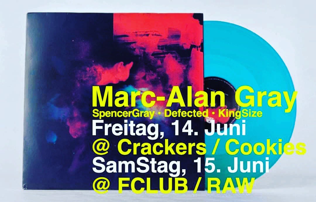 MARCALANGRAY's tweet photo. Busy #Weekend in the #DJBooth with #Friday @ #Crackers & #Saturday @ #FCLUB inside #RAWComplex on #RevalerStrasse, it’s #HouseMusic #AllNightLong, #GetInThere... #Berlin #BerlinUnderground #TheWeekend #Bussy #MichilinStar #House #Deep #DJ #MAG https://t.co/kmJLSR8FSR
