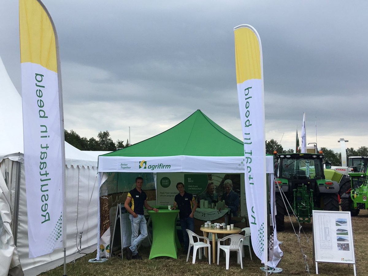 johanottens's tweet photo. Het beloofd weer een mooi weekend te worden op de stand van @Agrifirm (151) #Vlagtwedderbeurs https://t.co/HmnmvmS3jv