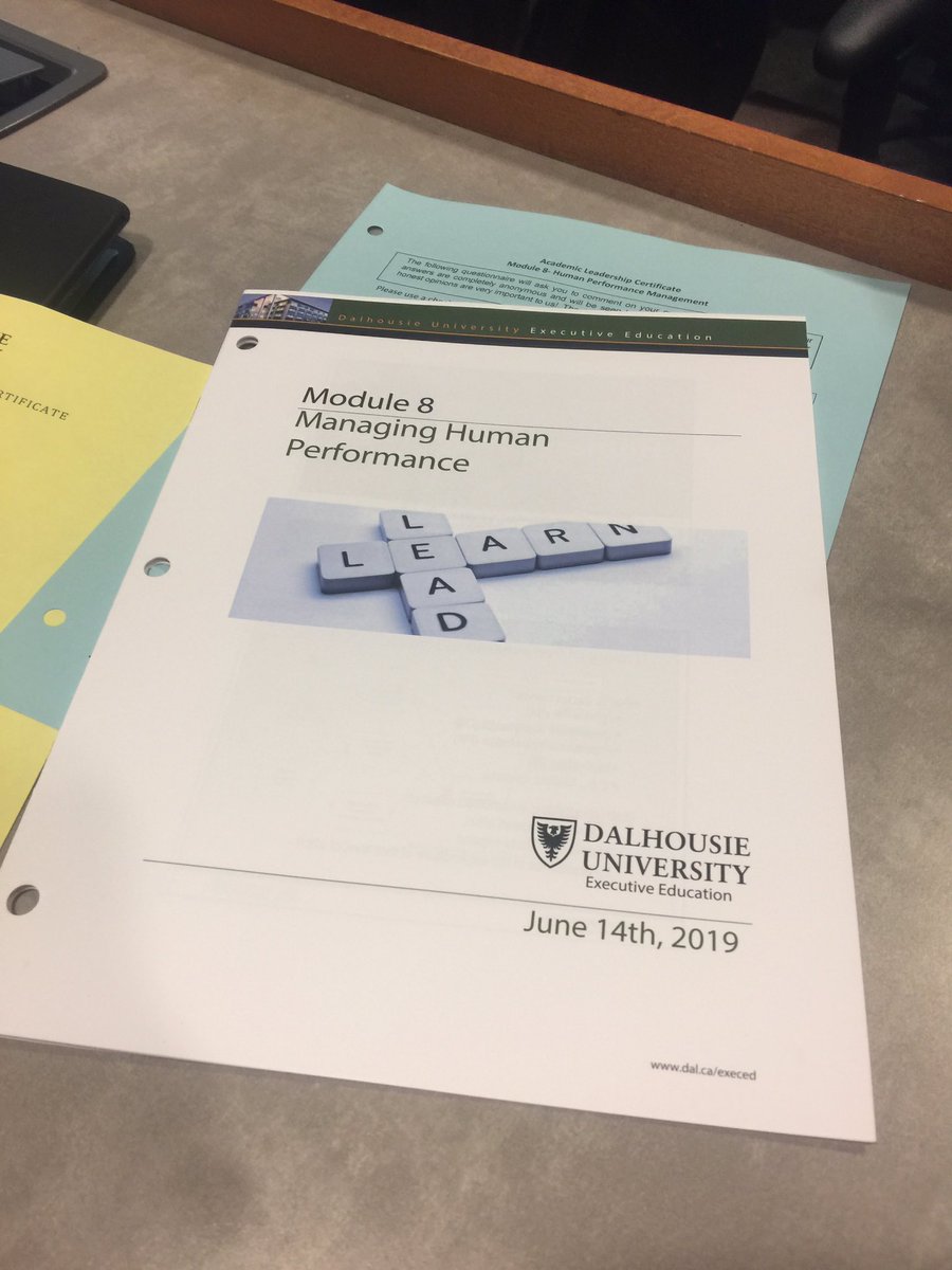 DrCChambers's tweet photo. Today’s @DalManagement Academic Leadership session on Managing Human Performance is taught by @profng. He joked that after last night’s 🏀 game we need ☕️. After 5 min I’ve concluded Eddy is naturally caffeinated! #DynamicTeacher #ThisIsFun https://t.co/IaOE0rLQtz