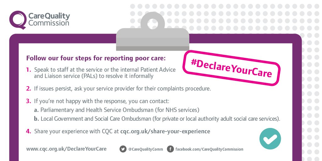 Research shows that people from black and minority ethnic committees are less likely to raise concerns about health care

It’s important to ensure you #DeclareYourCare to ensure better services for all 🗣