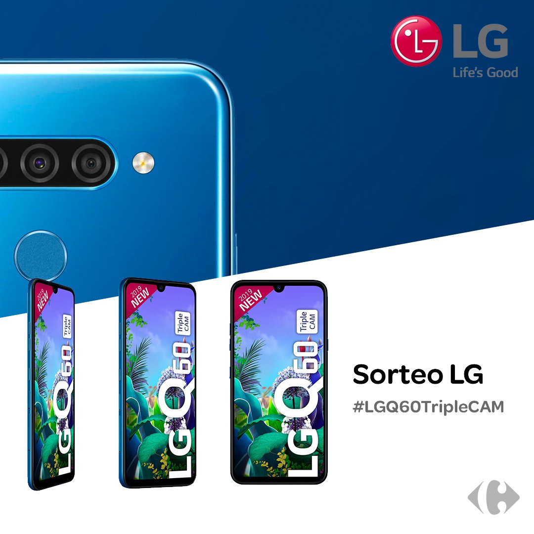 ⚠Sorteo⚠
¡Últimos días para participar! 👇

   ✅ Haz FAV ♥ y RT 🔄
   ✅ Sigue a <a href="/lgespana/">LG España</a> y a nosotros
   ✅ Menciona a un amigo con #LGQ60TripleCAM

¡Tenéis hasta el 16/06!  😉
bit.ly/2KMAKwl