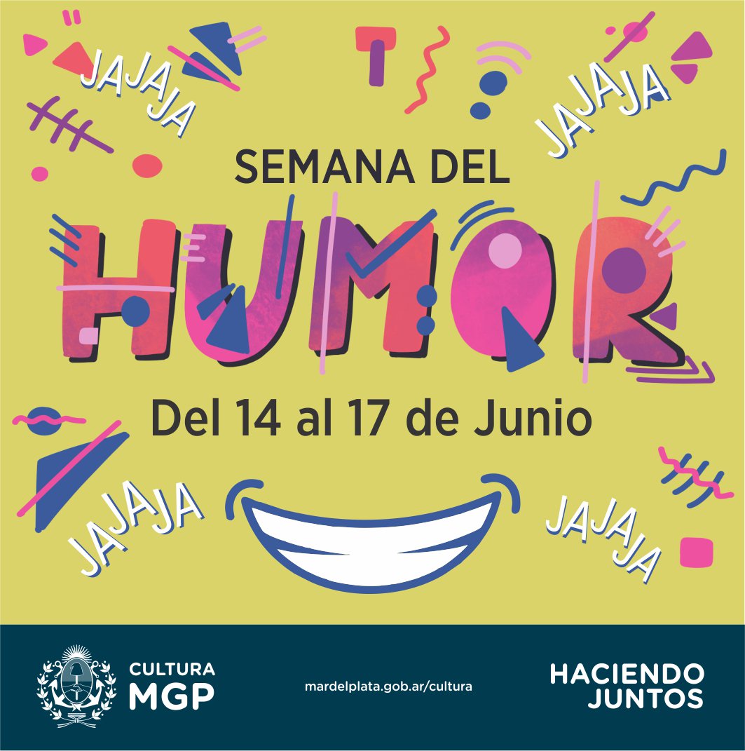 CulturaMGP's tweet photo. ¡Hoy arranca la #SemanaDelHumor!
🎤Mirá la programación 👉 https://t.co/1tMcYLnQP4
📲Mandanos un #WhatsApp al 2235444011 con la palabra ESPECTÁCULOS y asegurate 2 entradas. Abonas solo el seguro de espectáculo de $50 c/u.
👉 Escribinos, no te quedes sin las tuyas! https://t.co/ZZ066oWPuS