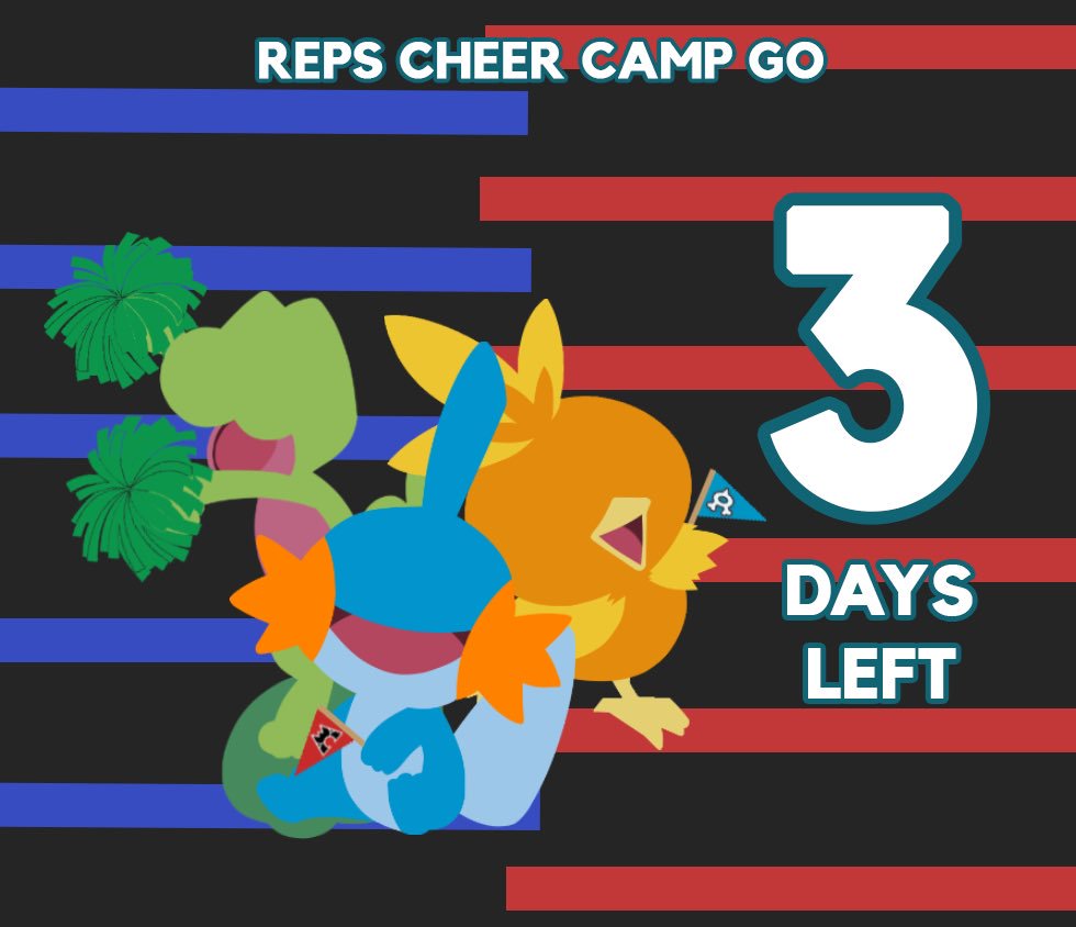 ❗️❗️3 DAYS TO GO before REPS CHEER CAMP GO. Don’t miss your chance and sign up now❗️❗️

We guarantee you that this cheer camp will help you gain more knowledge about cheering and you will have so much fun!