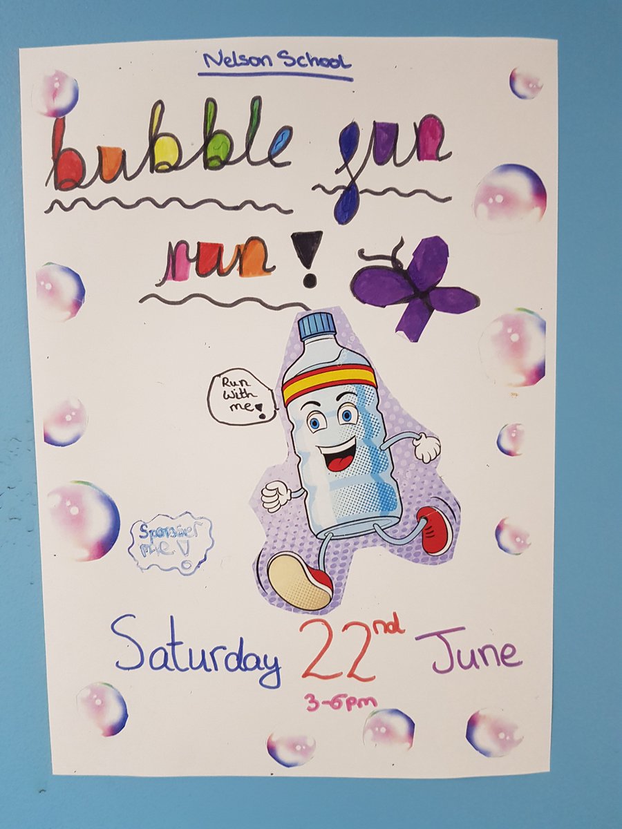 Next week's bubble run is taking place to earn money for our playground. We would love as many bubble runners as possible to look for sponsorship from friends, families and colleagues! To make a page go to bit.ly/2I7ijzw click on "fundraise" and follow the easy steps :-)