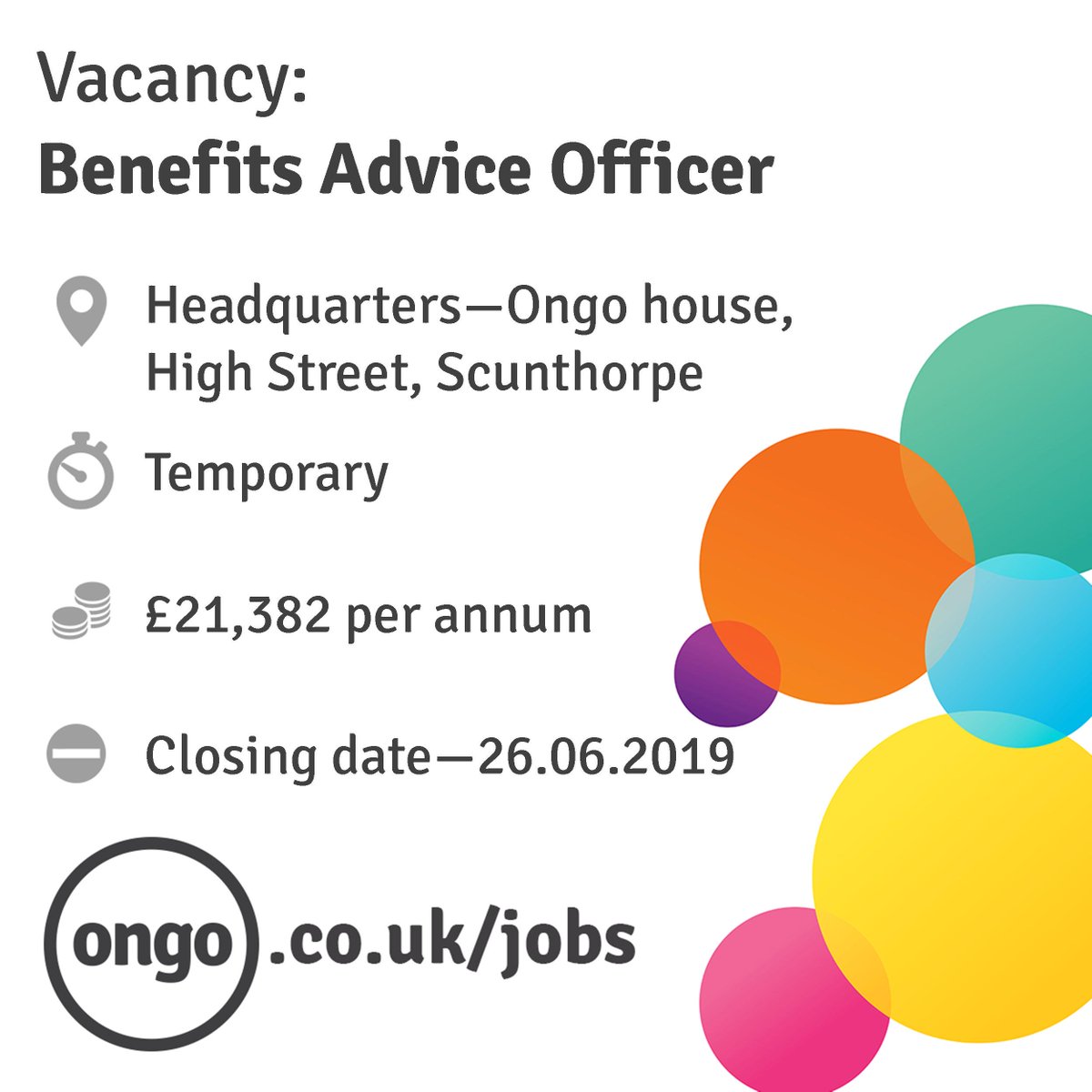 ongoJobs's tweet photo. VACANCY - Benefits Advice Officer! For more info, please visit https://t.co/w02HnGRxif https://t.co/fNZPdBQ0vF