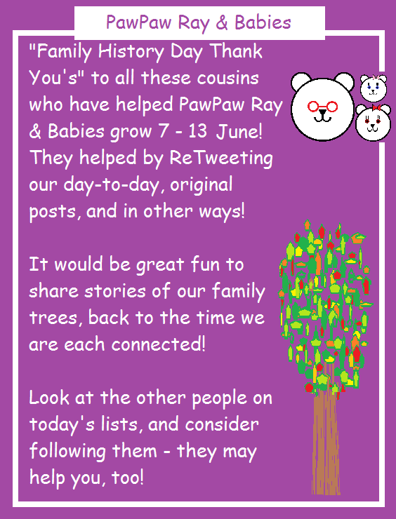 pawpaw_ray's tweet photo. Last week's Fine Nine🐻
  @CONNOR122506
  @DADSITH
  @DARBATROWNY
  @DEBBIEMORROW_DM
  @DELLERLISA
  @DETECTIVE_FILES
  @DUGLASS1
  @EARTHASNHEAVEN
  @ELIZAWALLACE27
  #FF #FollowFriday #ThankYou #Gratitude #ShareTheLove #Follow #FFLove #Followers https://t.co/J1w6JfgTmU