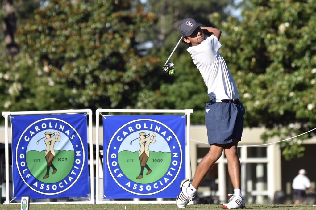 Let the Match Play begin! Our number one seed <a href="/ChriSalzer/">Christian Salzer</a> has teed off for the first round of match play at the #SCMatchPlay