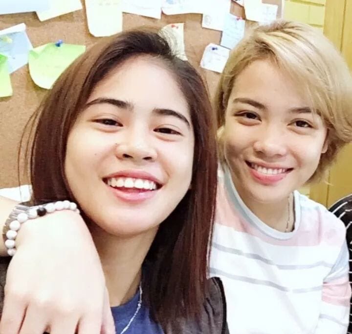 kathiekath05's tweet photo. This two are one of my favorite players ever since I love watching volleyball 🏐❤️😍 #JeDeann/GaWong😍❤️ @jemagalanza @deannawongst https://t.co/7bjBmz78aR