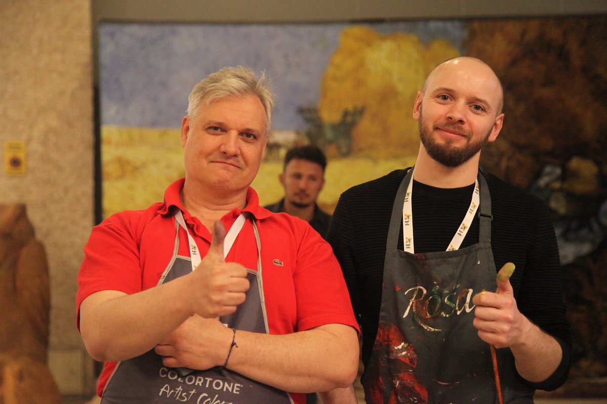 3. Uluslararası Bilkent Sanat Festivali'ne renk katan iki harika ressam. Alexandr Uglov ve Anatoly Zhuk.
#bilkentartfest #bilkentsanatfestivali #resim #sanat #art #festival #ankara #bilkent