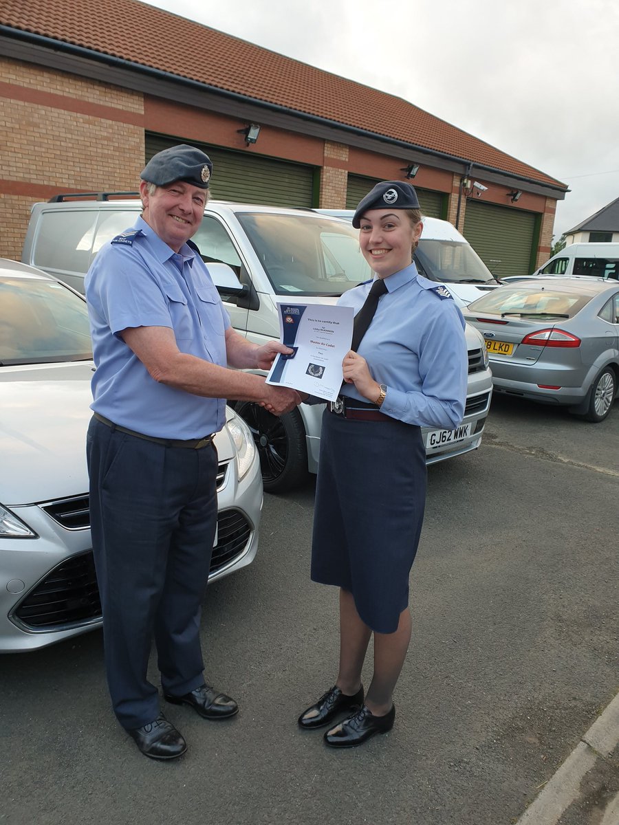 1027Squadron's tweet photo. Well done to FS McKinnon who was presented with her master cadet classification and her bronze leadership badge on Monday! 

She has worked extremely hard over the past few weeks to complete the cadet classification syllabus! https://t.co/QQhhOum5ue
