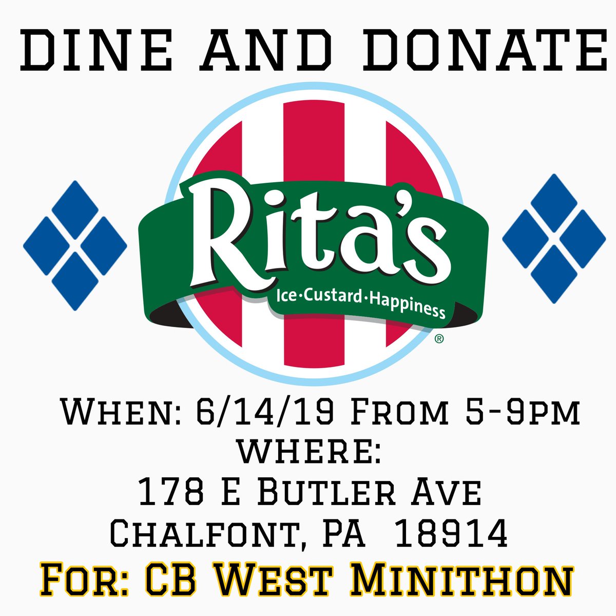 CBWMinithon's tweet photo. TODAY!! join us to celebrate the last day of school while helping in the fight against pediatric cancer!!🎗💠 https://t.co/d11svHKqtN