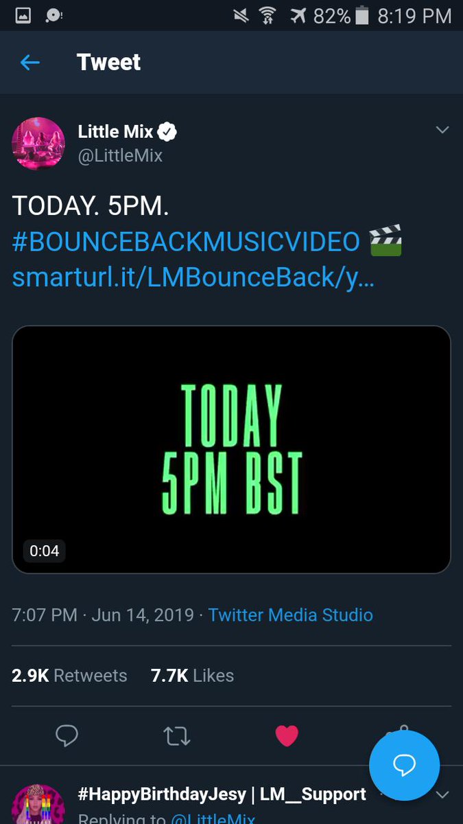 txtspuma's tweet photo. WE'RE GOING TO GET THE MUSIC VIDEO SOONER THAN I EXPECTED I CAN'T WAIT 😍😍😍 @LittleMix #littlemix #BounceBack #BounceBackIsOutNow  #BounceBackMusicVideo #HappyBirthdayJesy https://t.co/xxgStWxBbR
