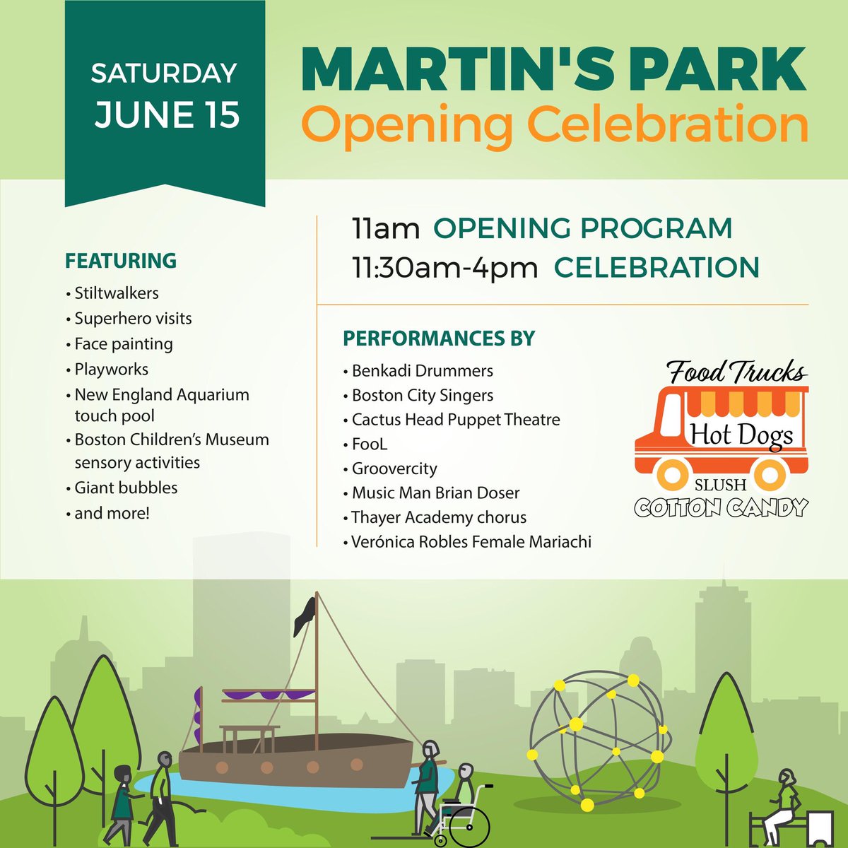 BostonTweet's tweet photo. Martin’s Park, in remembrance of Martin Richard, opens to the public tomorrow at 11am along Fort Point Channel.
pic @FanPierBoston https://t.co/TzvNVSRRgI