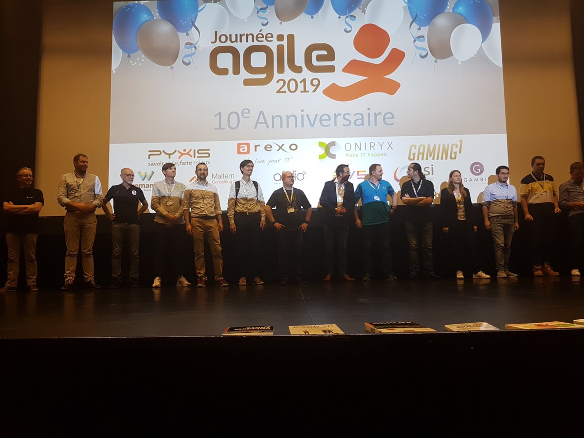 ON4LPF's tweet image. Les speakers de la #journeeagile
