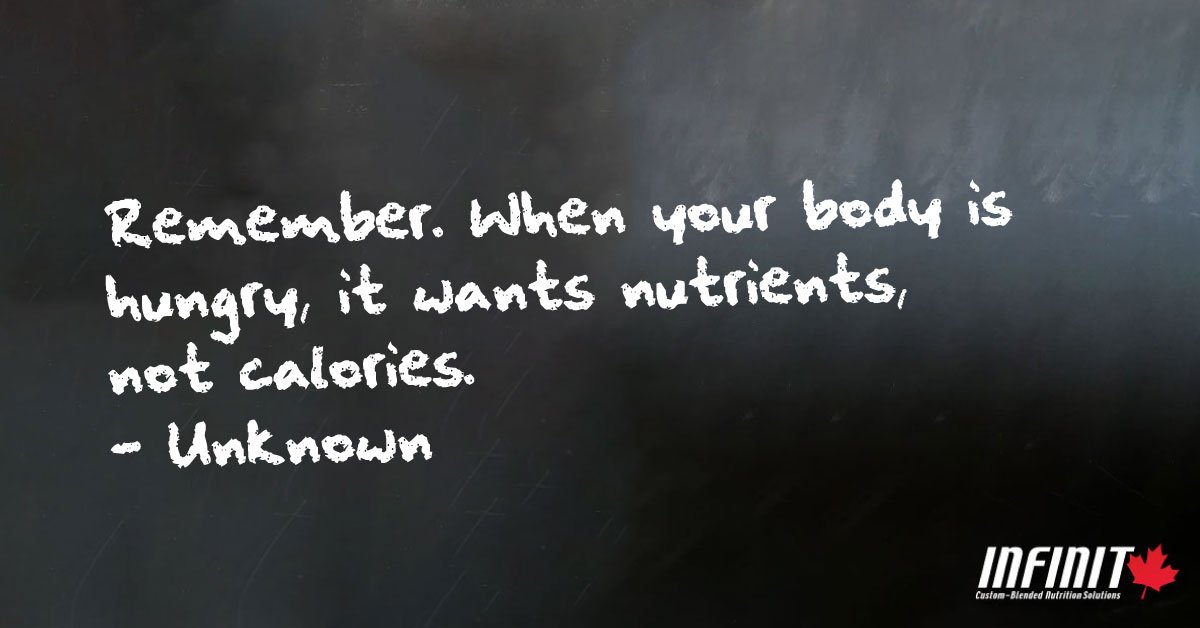 grupponutrition's tweet photo. “Remember. When your body is hungry, it wants nutrients, not calories.”
-Unknown

#infinitfuelsme #infinitcanada #fuellingyourpotential  #protein #athletes #triathletes #ride #run #marathon #nutrition #infinitwisdom #motivational #inspirational https://t.co/S6sDy3xE1v
