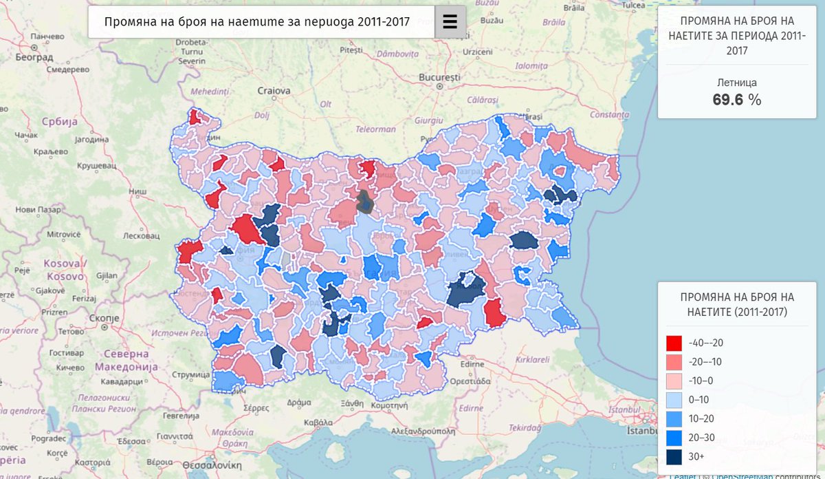 infografbg's tweet photo. Наетите по общини (2011-2017) https://t.co/ZxbQA5h0G7 https://t.co/Ldjb8PaTUf
