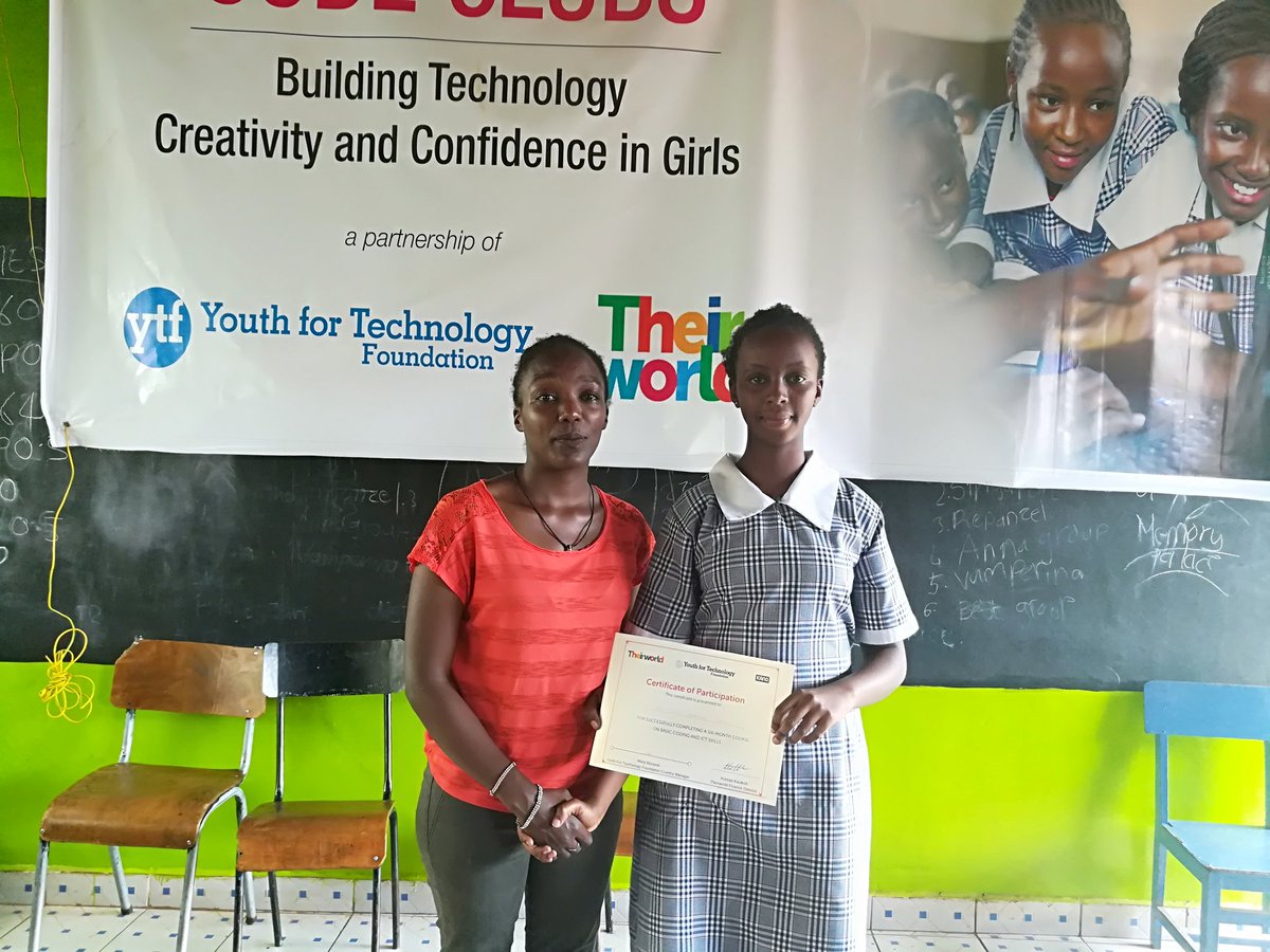 Maya_Kigen's tweet photo. 6 months of learning, growing and gaining impeccable and important coding and life skills....
So proud of these wonderful young ladies at Makena Primary School #CodeClubsGraduation @YouthForTech @theirworld @Irarastacy @mollymutanu https://t.co/u6HbZwUlxD