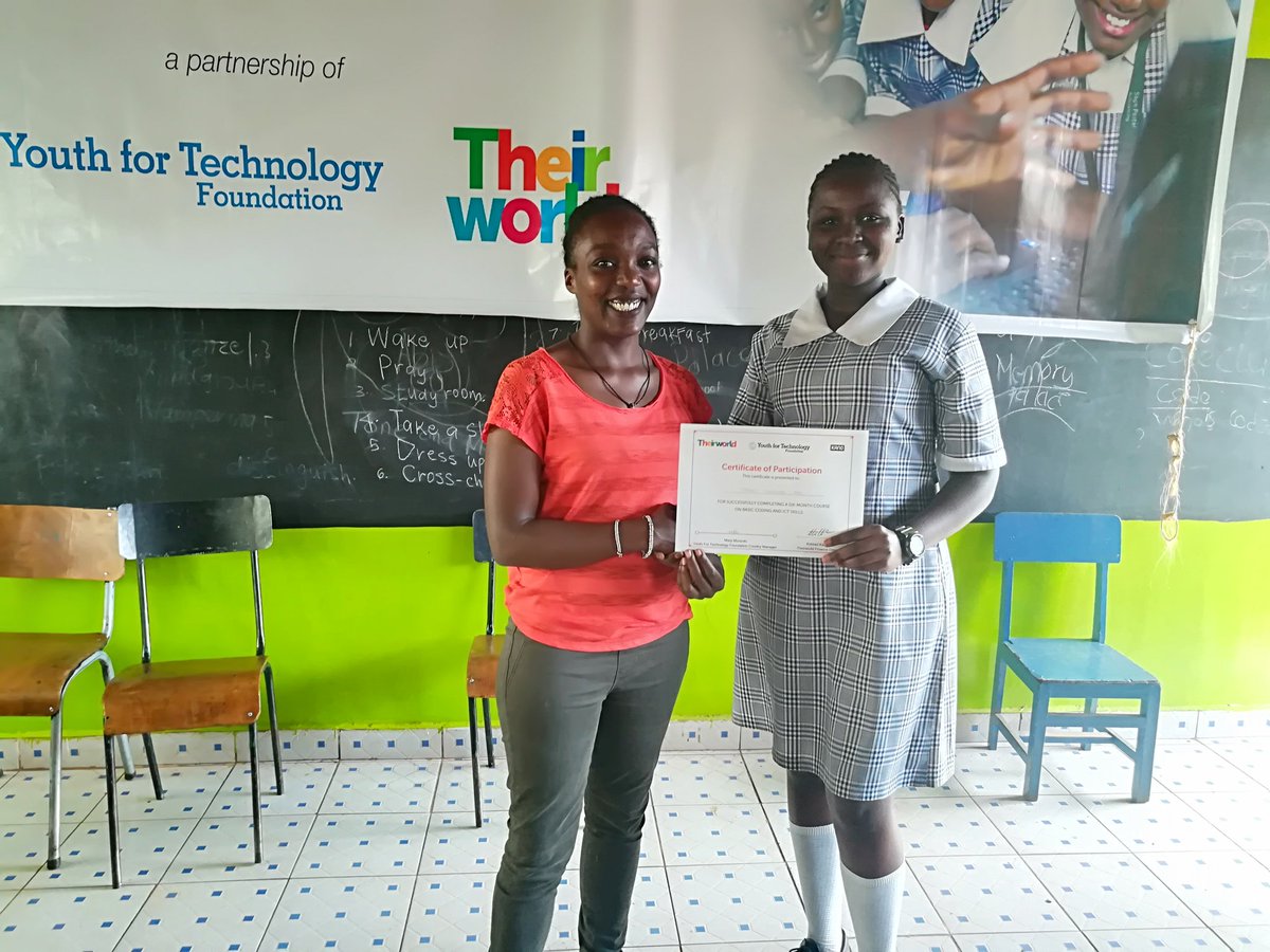 Maya_Kigen's tweet photo. 6 months of learning, growing and gaining impeccable and important coding and life skills....
So proud of these wonderful young ladies at Makena Primary School #CodeClubsGraduation @YouthForTech @theirworld @Irarastacy @mollymutanu https://t.co/u6HbZwUlxD