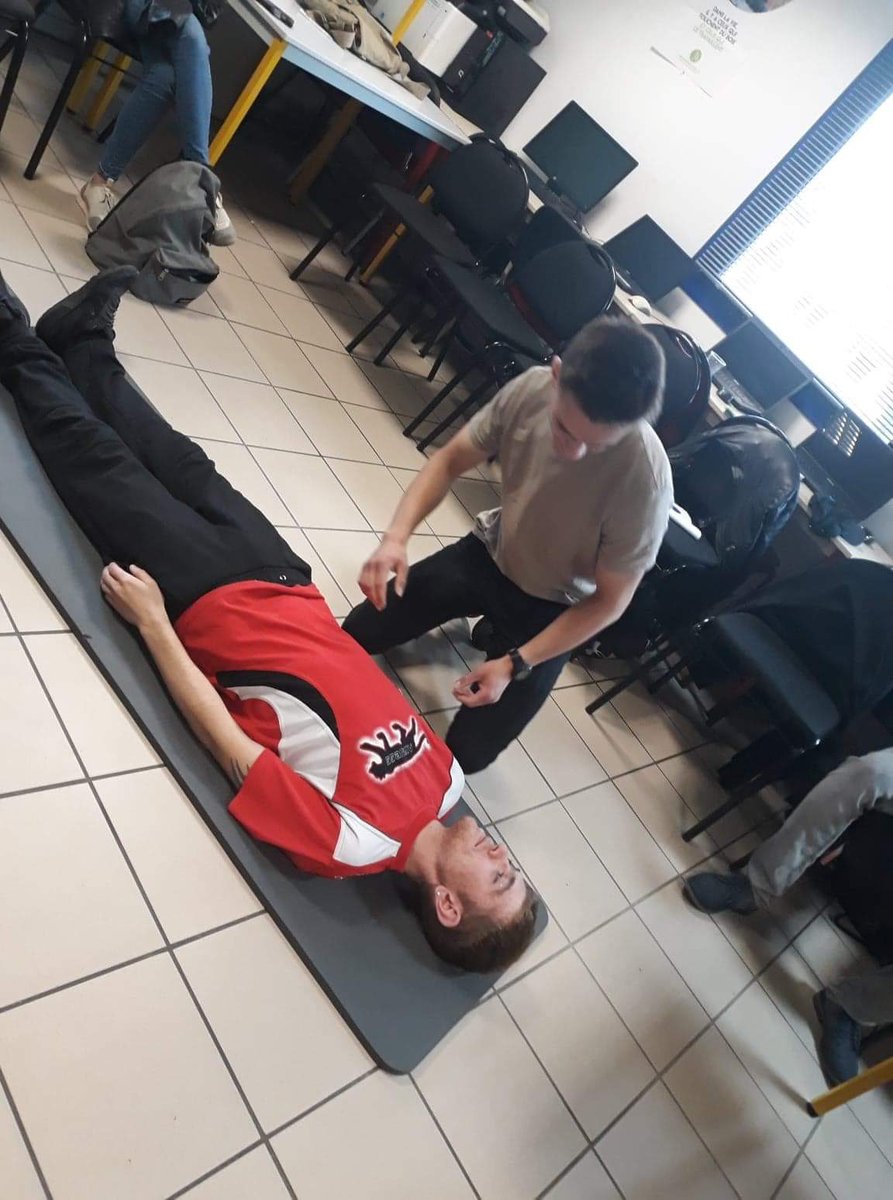 Session SST de ce jour encadré par Philippe de la Protection civile des Vosges