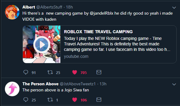 Albert On Twitter Hi There S A New Camping Game By Jandelrblx