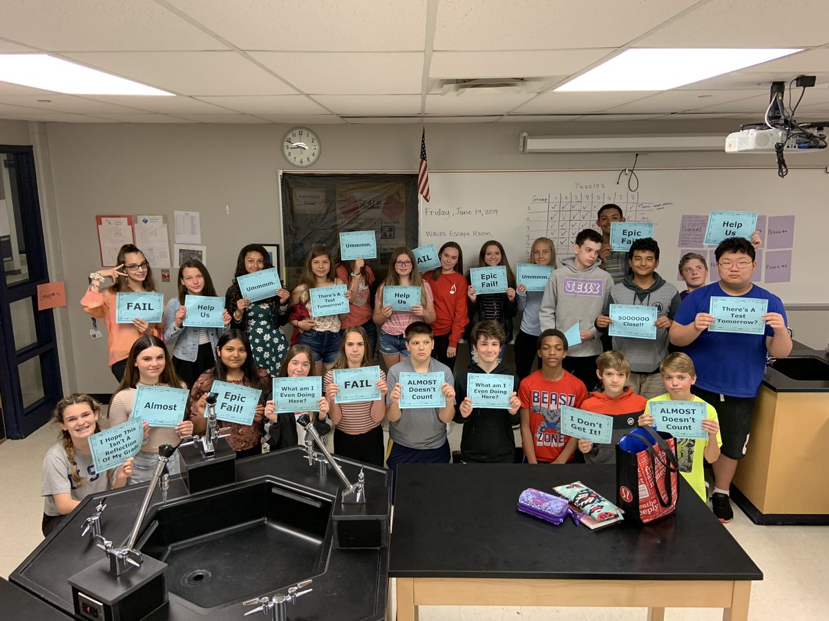sl_michelle's tweet photo. Wave Escape Room #almostdoesnotcount #7thgradescience https://t.co/1PzqtgP9Yz