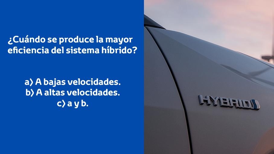 Vamos a ver cuánto sabes del sistema híbrido de Toyota. ¿Sabes responder a esta pregunta?