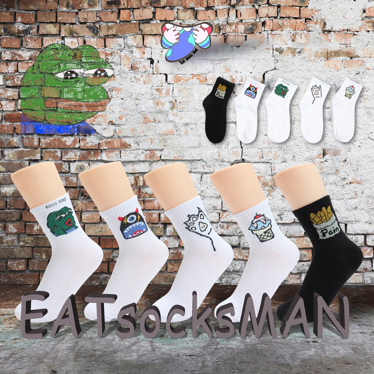 eatsocksman's tweet photo. -
/卡通襪/
寄賣地點:台中市北區太平路31巷7號1樓
韓國襪$39起
蝦皮賣場搜尋:食襪者
https://t.co/ue1ROBrpZO
#台灣 #TAIWAN #台中 #TAICHUNG #一中街
#食襪者 #eatsocksman
#潮流 #韓國襪 #韓國襪子 #襪子控 #rockscissors
#卡通 #食物 #腳掌 #悲傷青蛙 #怪獸 #冰淇淋 https://t.co/gpVkWLgeG2