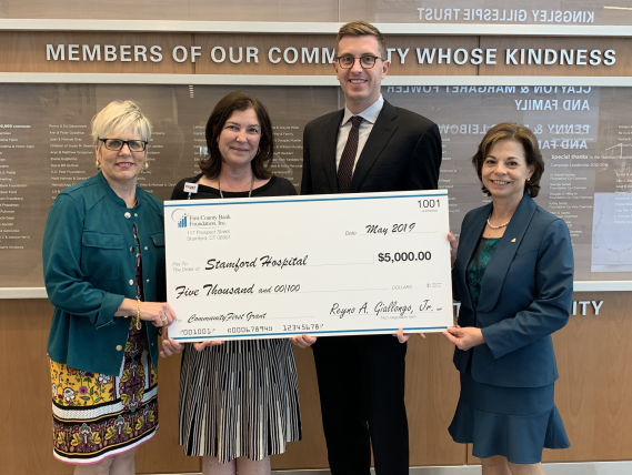 StamfordHosp's tweet photo. Thank you to the @FirstCountyBank Foundation, for its most recent $5,000 grant, part of their $25,000 total pledge to the new #Hospital campaign. 
#FirstCountyBank #StamfordHealth https://t.co/W3ZrGsEgQR