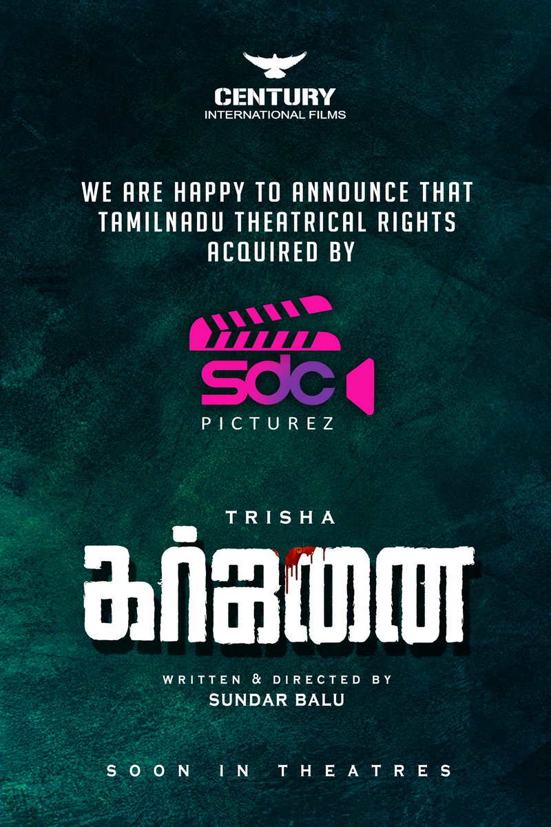 timesalert1's tweet photo. #Trisha Starring #GARJANAI Tamilnadu Theatrical Rights Acquired by @sdcpicturez !
Soon in Theatre's..
@trishtrashers ! #Amit ! @Vamsykrishhna ! #Sreeranjani ! #MaduraiMuthu ! @AmrishRocks1 ! #Chittibabu ! #Centuryinternationalfilms ! @manirs_dir ! #timesalert https://t.co/Ddm5fgwdpq