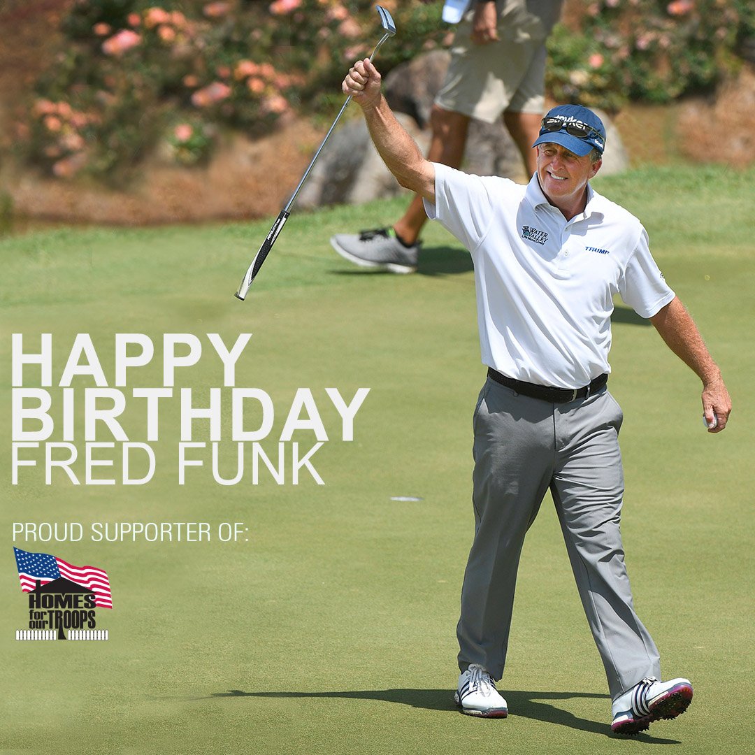 Happy Birthday to player supporter Fred Funk 