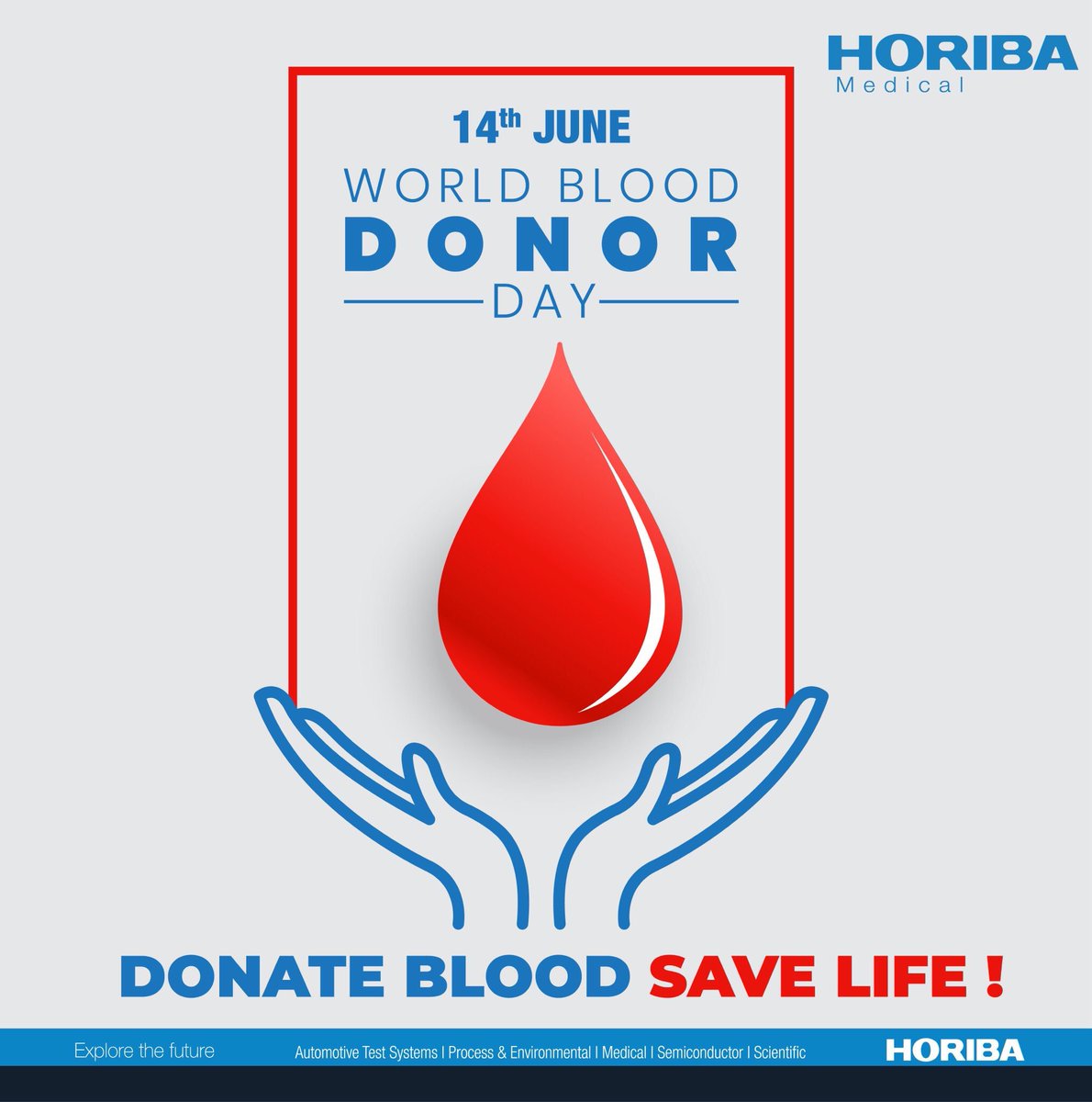 HIN_Medical's tweet photo. #WorldBloorDay let’s raise awareness for blood donation &amp; ensure that the human race gets safe and quality blood.

#IVD #horiba #hortibaindia #horibamedical https://t.co/aIECErHF5V